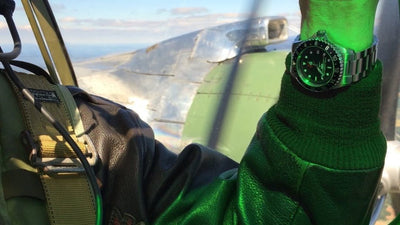 SwissPL on flight of historic plane