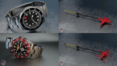 Custom designed seconds hands